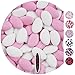 Produktbild EinsSein 1kg Schokodragees Mix weiss-rosa Gastgeschenke Hochzeit, Taufe, Kommunion, Konfirmation perfekt als Alternative für Schokolinsen, Hochzeitsmandeln, Zuckermandeln, Nikah Sekeri - auch für