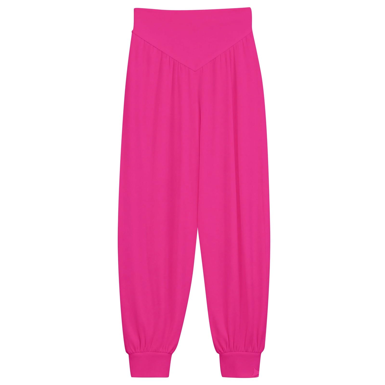 Haremshose für Mädchen, elastische Taille, weiche Tanz-Jogginghose, leicht, lässig, Jogginghose, Kinder, bequem, atmungsaktiv