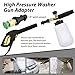 Yakamoz High Pressure Washer Gun Adapter with 1/4 Inch Brass Female - Quick Connect Pressure Washer Adapter K Series Adapters Only Compatible with Karcher K2, K3, K4, K5, K6, K7, Foam Gun Part