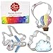 Air Travel Cookie Cutter Set with Recipe Book - 3 piece - Airplane, Cloud and Hot Air Balloon - Ann Clark - USA Made Steel