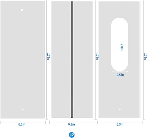 Miniatura 3 de Kit de ventilación portátil de ventana de CA  Kit completo de ventana de aire acondicionado para ventana corredera con sello de ventana de CA para