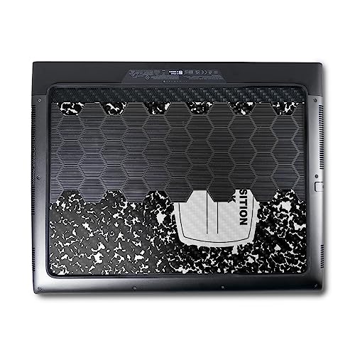Image of MightySkins Carbon Fiber Skin Compatible with Alienware M18 R1 (2023) Full Wrap Kit - Composition Book | Protective, Durable Textured Carbon Fiber Finish | Easy to Apply | Made in The USA