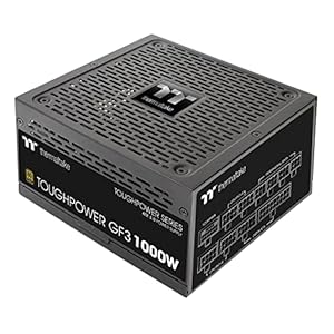 Thermaltake Toughpower GF3 1000W, True 600W 12VHPWR Connectors on PSU & NVIDIA RTX 40 series, ATX 3.0/PCI-E 5.0 Ready, 80+ Gold, SLI/Crossfire Ready Power Supply, PS-TPD-1000FNFAGU-4, 10 Year Warranty