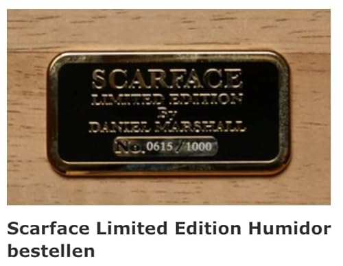 "Scarface" Official Al Pacino Universal Studio Humidor By Daniel Marshall #TOP7