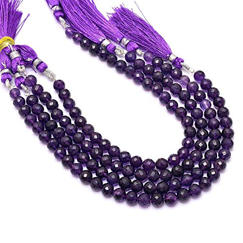 Perles améthyste africaine pourpre profond pour composer un cadeau d'anniversaire fait main