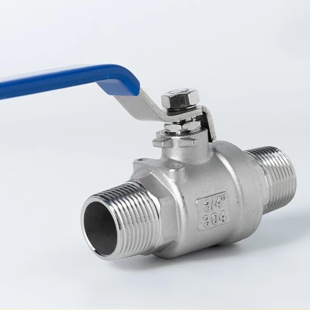 valvola a sfera, valvola a sfera in acciaio inox, 1 pz valvola a sfera in acciaio inossidabile, 1/2 "3/4" 1 "1-1/4" 1-1/2 "2" connettore interruttore valvola acqua filettatura esterna(304 DN50)