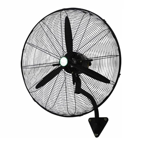 Wall Fan, Heavy Duty Silent Electric Fan, Industrial Wall Mounted Outdoor Fan, Wall Mounted Metal Pipe(Red,680x700mm)
