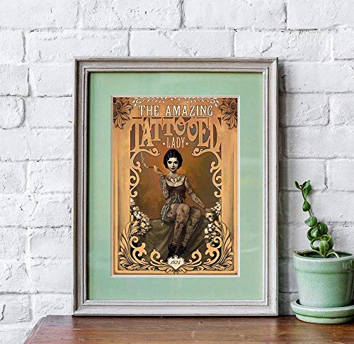 Redhorse Designz Red Horse Designs The Tattooed Lady Wall Art thumb #2