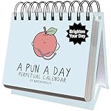 Perpetual Daily Pun Calendar | 365 Hilarious Puns for Home or Office, Wordplay to Brighten, Amuse, and Entertain Every Day of the Year | Great Gift for Pun Lovers, Coworkers, Friends & Family