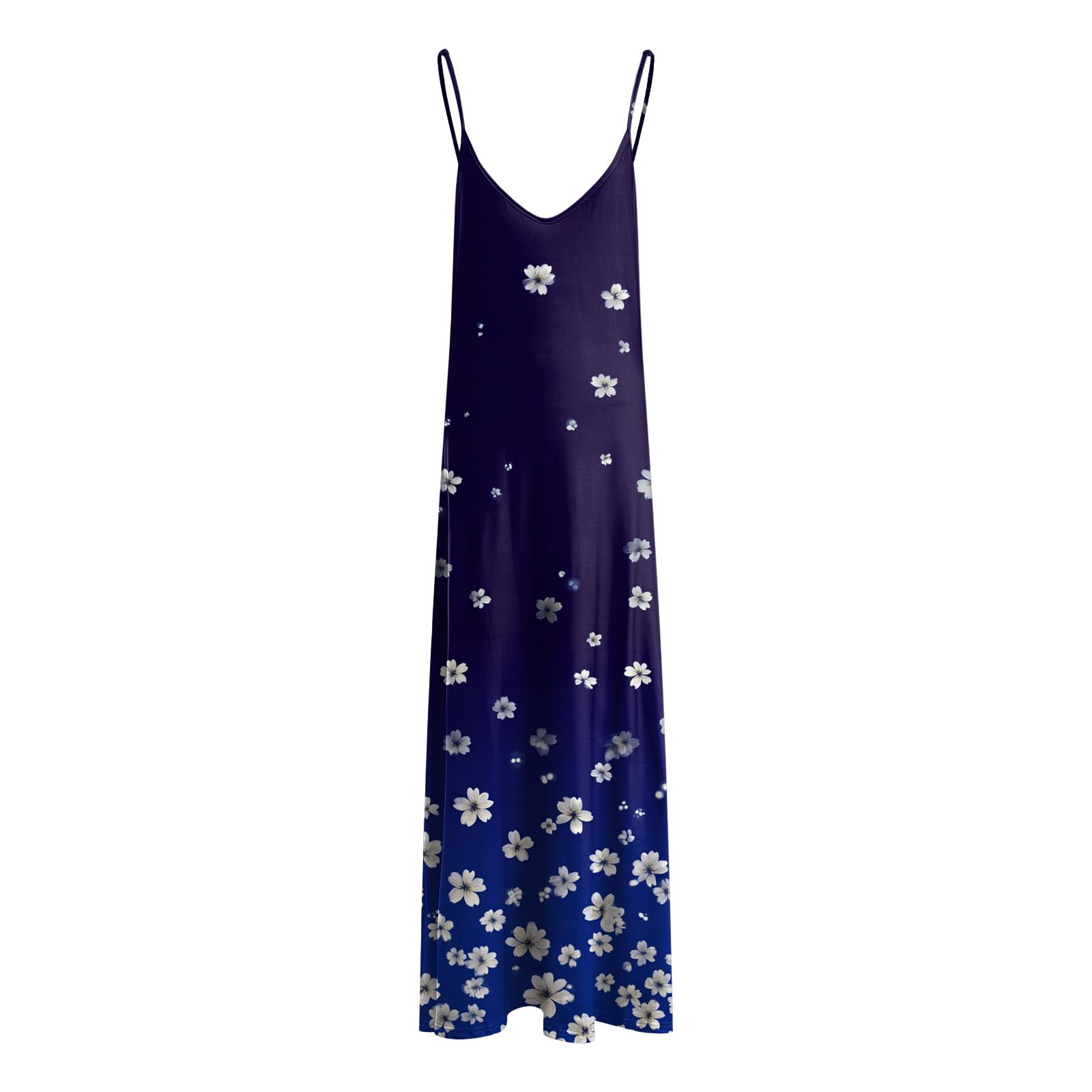 Vestito Lungo Estivo Donna Casual Abito Estivo da Donna alla Moda e Casual con Scollo a V e Maniche Lunghe, Ideale per Vacanze al Mare o in Resort. Vestito Elegante