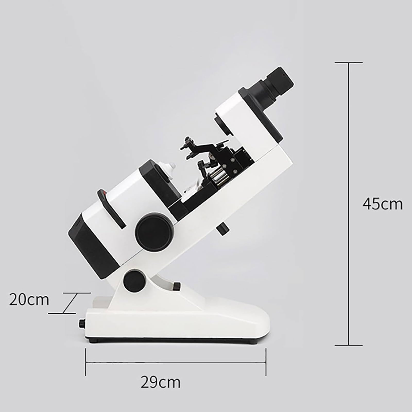 Przenośny ręczny obiektyw optyczny, urządzenie do testowania soczewek do laboratorium, mierzy soczewki Φ16 do Φ86 mm, 0 do ±25D, odczyt zewnętrzny 0,125D
