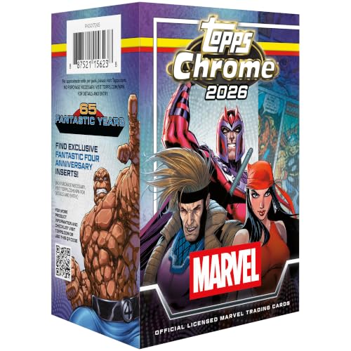2026 Topps Chrome Marvel Comics Factory Sealed Value Box