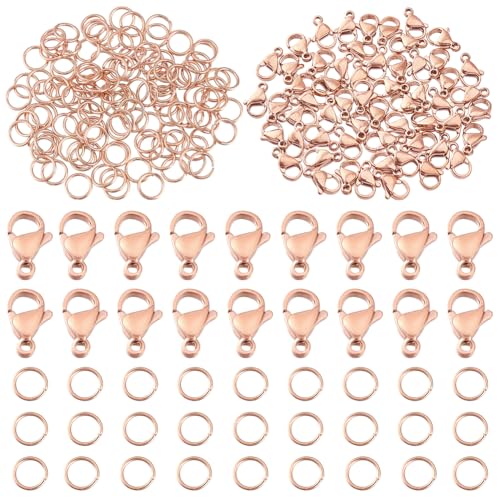 Fermoirs mousquetons pour fabrication de bijoux bracelets porte-clés et connecteurs acier 304 - 2