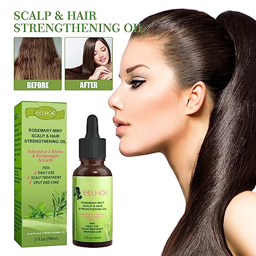 59ml Peppernt Hair Growth ential Oil Hair Loss Nourish Scalp Strengthen Hair
