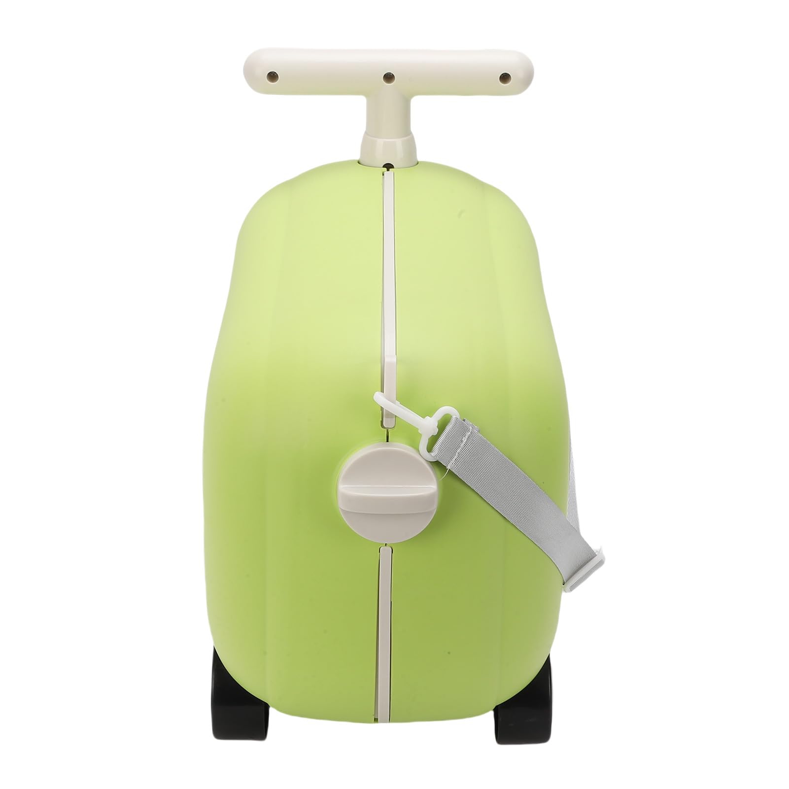 Aufsitzkoffer für Kleinkinder, 2-in-1 Kinderreise-Rollkoffer mit großem Fassungsvermögen und 90-Grad-Klapppedal für Junge Reisende als Handgepäck (Green)