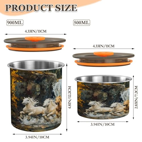 Contenedor hermético acero inoxidable para café 17oz miniatura 3