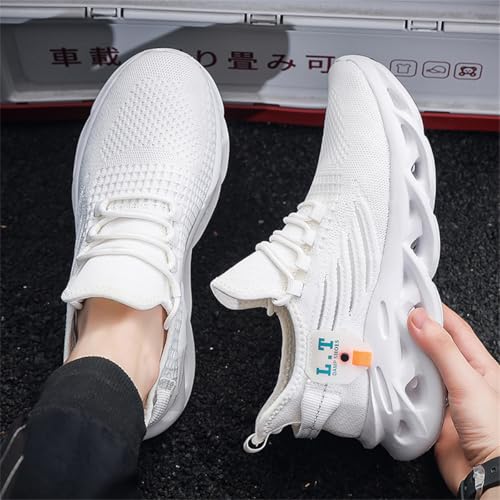 Image of Mens Running Shoes Gym Slip on Sneakers Non Slip Walking Tennis Sports Work Athletic Workout Casual Lightweight Breathable Fashion