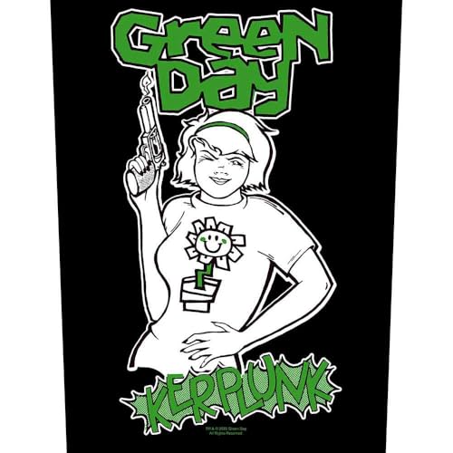 Green Day Back Patch Kerplunk Band Logo Official Black One Size