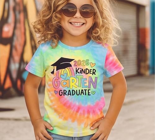Image of Kindergarten Graduation Shirt for Girl: Last Day of School Shirt Kids 2026 Preschool Graduation Gift Tee Top