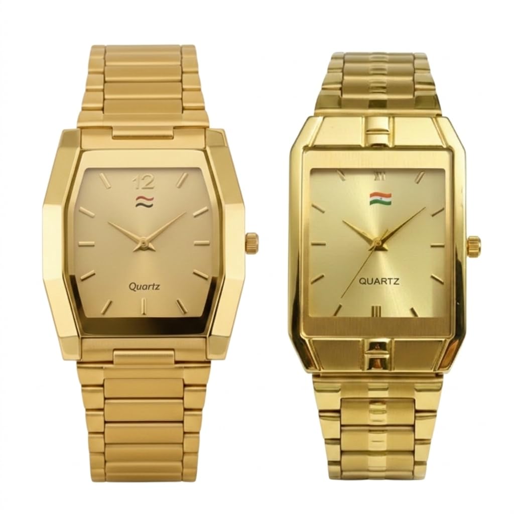 Golden Rectangle Chain Watch for Men: Timeless Elegance for Formal | Classic Design-image-33