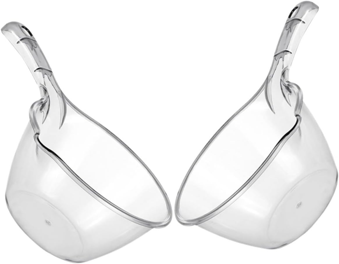 PRETYZOOM 6pcs Water Ladle Scoop for Bathroom Kitchen Gadget Lightweight Plastic Ladle Comfortable Grip for Shower Fruit Washing Garden Watering