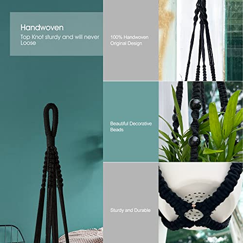 Rifny HANDCRAFTED MACRAME PLANT HANGERS Macrame Plant Hanger thumb #3