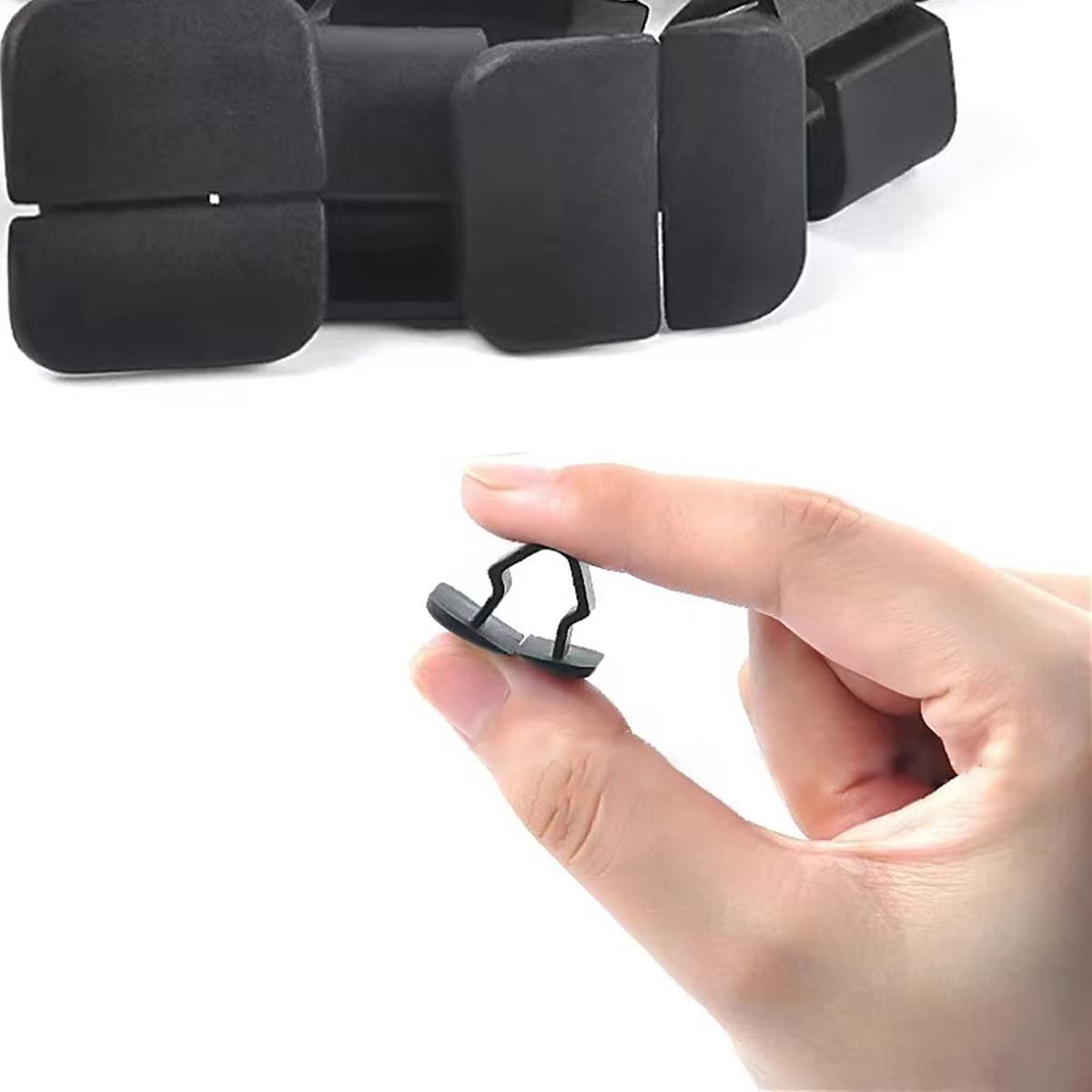 20 Clip Di Fissaggio Per Cofano Auto - Universali Per Isolamento E Paraurti | In Plastica PP Nero - Foto 8