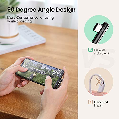 Image of UGREEN 3A 0.5m Zinc Alloy Nylon Braided USB A to Type C Fast Charging Anti-Disconnect Compatible with Galaxy S10 S10e S9 Plus Note 9 8, LG G8 G7 V40 V20 V30, Moto Z Z3, etc
