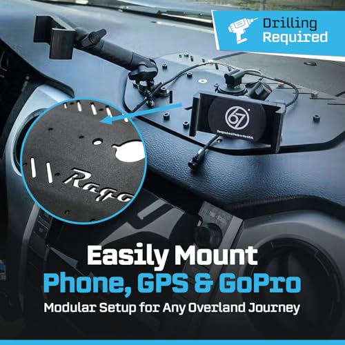 Rago Modular Dash Mount for 2014-2021 2nd Gen Toyota Tundra by Rago Fabrication - Used condition - Image 8