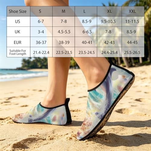 Zapatos de natación elásticos y calcetines acuáticos de secado rápido para caminar y barco 3