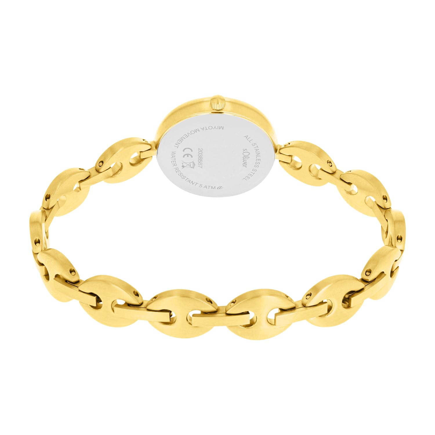 s.Oliver Armbanduhr Damen Quarzuhr Analog, mit Edelstahl Armband, Silber, 5 bar Wasserdicht, Kommt in Uhren Geschenk Box, 2038585