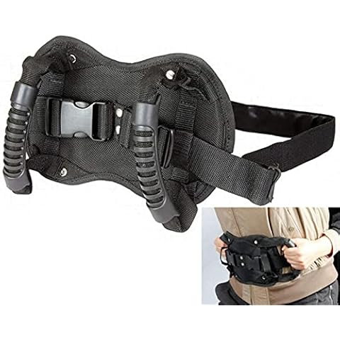 Motorcycle Pillion Grips, Adjustable Motorcycle Safety Grap Handles For Passenger, Oxford Black 24 * 16cm Cover