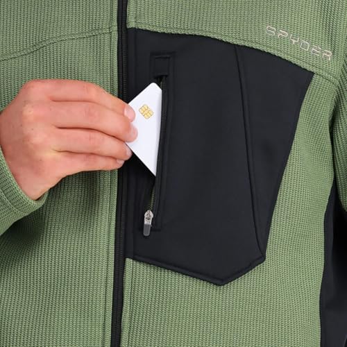 Image of Spyder Men's Bandit Hybrid Full Zip Mid Layer Jacket