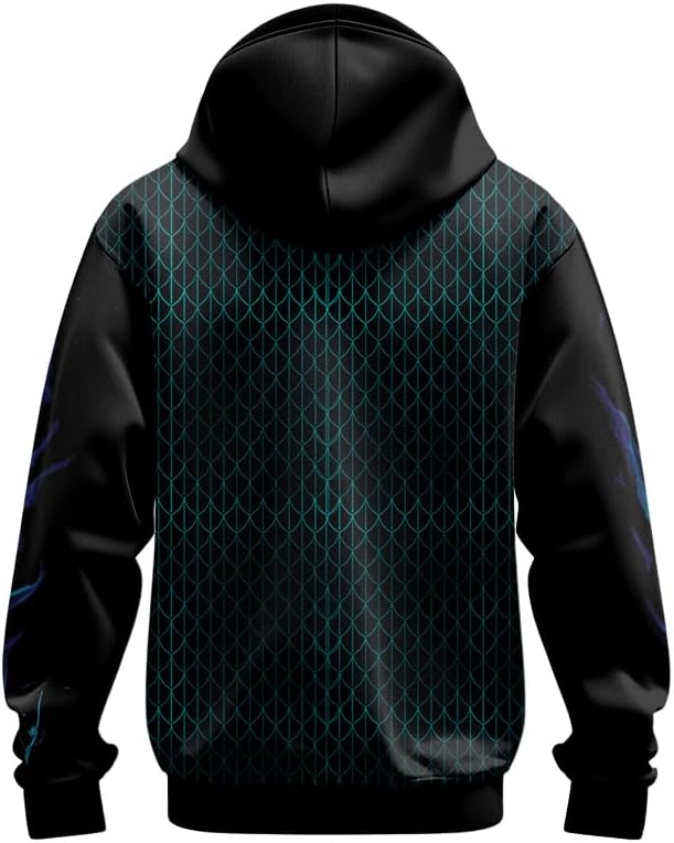 Dragon Unisex Hoodies AOP Men's Pullover Hooded Sweatshirt with Pocket