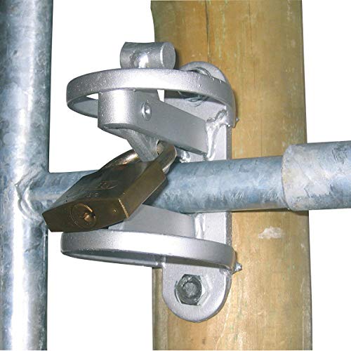 Agrarzone Weidezauntor verzinkt 110cm verstellbar 3m - 4m | Weidetor mit Montageset | elektrifizierbares Weidegatter für sicheren Weidezugang | Zaun-Tor für Schafzaun Pferdezaun Elektrozaun Weidezaun