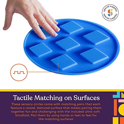 Special Supplies Matching Game Sensory Discs, 5 Sets, Tactile Stimulation For Kids, Supports Autistic And Processing Challenges, Calming And Stimulating Early Learning Play, Eye Mask Included #TOP1