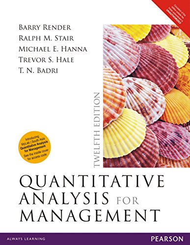 Quantitative Analysis for Management 9332568588 Book Cover