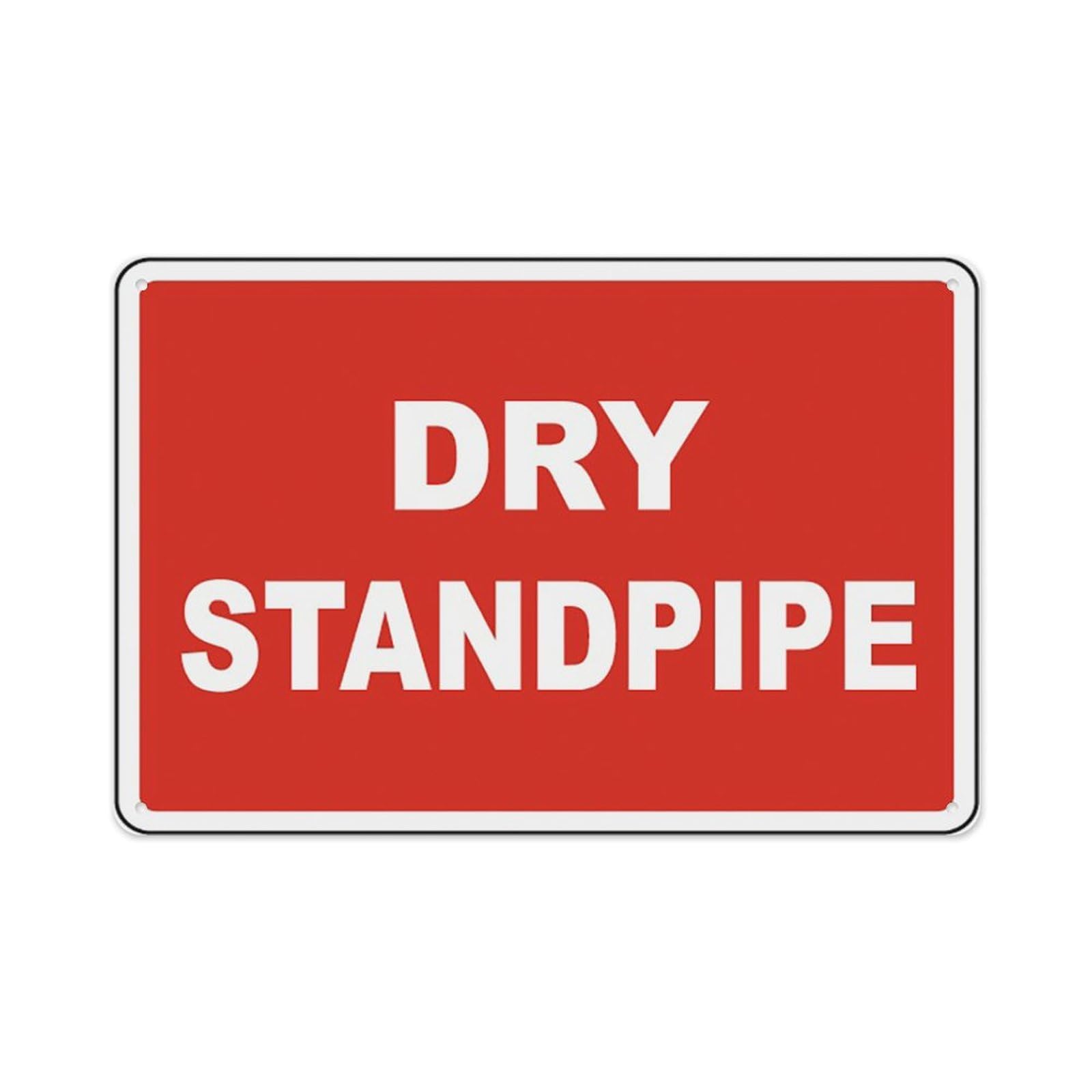 peiyeety Dry Standpipe Sign Aluminum Tin Warning Signs For Home Outdoor Garden 12X16 Inches