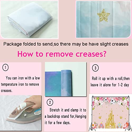 Save 23% on Pink Watercolor Birthday Backdrop with Glitter Lights - Image 7