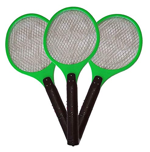 Raquete elétrica mata mosquito kit 3 peças Verde CBRN05598