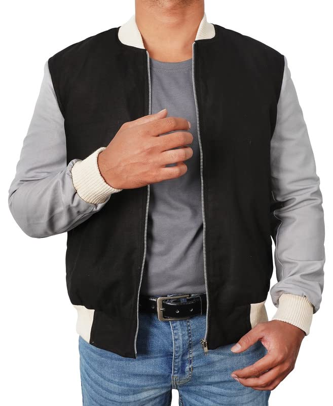 Mens Movies Cotton Wool Lightweight Varsity Bomber Jacket Collection3