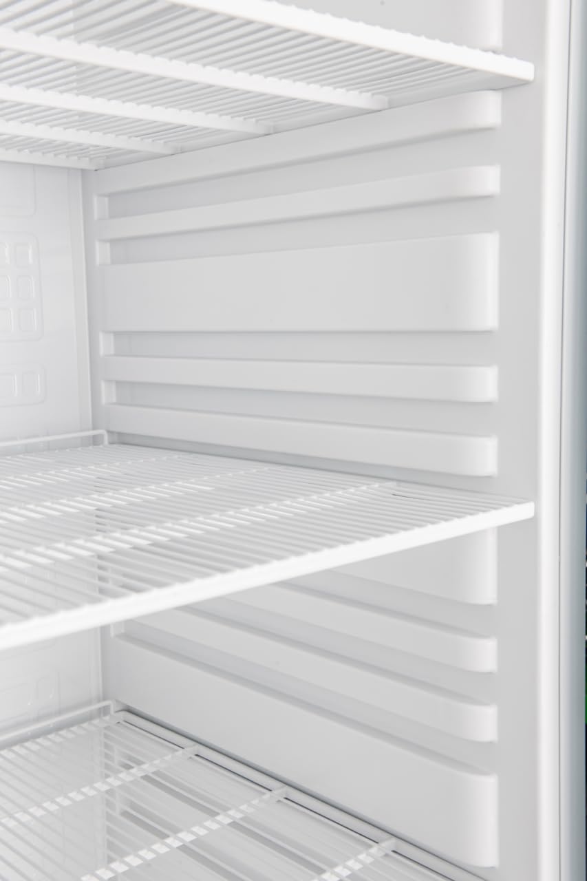 GastroHero Frigorifero Eco 600, 562 litri, bianco, frigorifero commerciale con raffreddamento ad aria, da 0 a +8 °C, sbrinamento automatico, termostato digitale, richiudibile, R600a