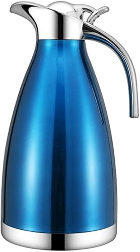 Miniatura 1 de Termos Para Cafe - Jarra térmica de acero inoxidable para agua fría caliente y caliente con aislamiento para café té agua para el hogar color azul