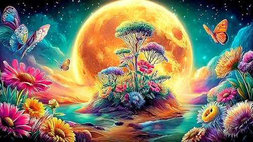 Puzzle de 1000 piezas Lago Luna, un gran desafío de arte para adultos