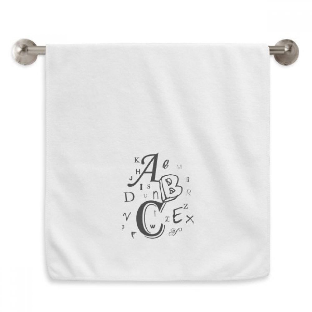 Serviettes moelleuses ABC Diadème 13X29 Pouces en blanc pour toilette quotidienne