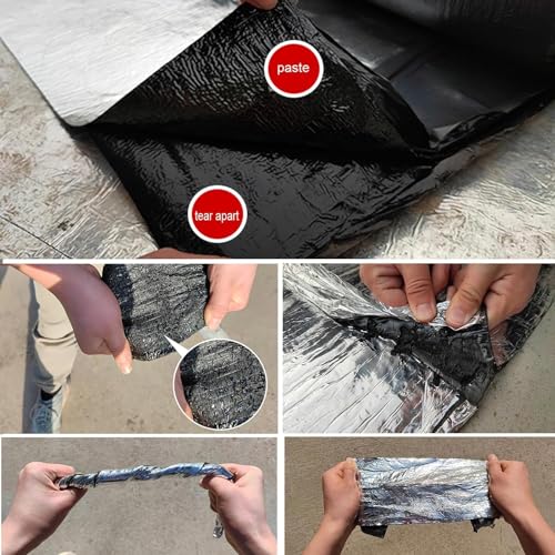 Cinta de sellado bituminosa, cinta autoadhesiva de aluminio para reparación de fugas de techo, canalón y cubierta, personalizable