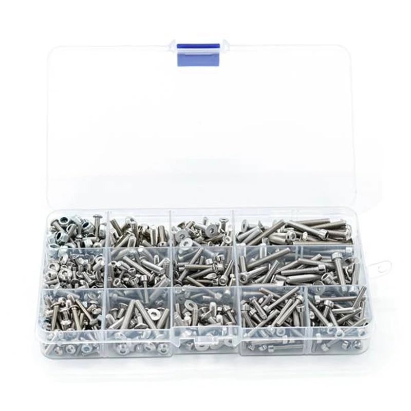 Juguetes Accesorios 501 piezas M2.5 M3 M4 plano/redondo/cabeza de corte tornillo tuerca de fijación para 1/8 Traxxas Trineo 95076-4 RC coche piezas de repuesto Accesorios