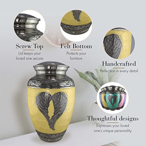 Image of Angel Wing Cremation Urns for Human Ashes Adult Female Angel Urns for Ashes