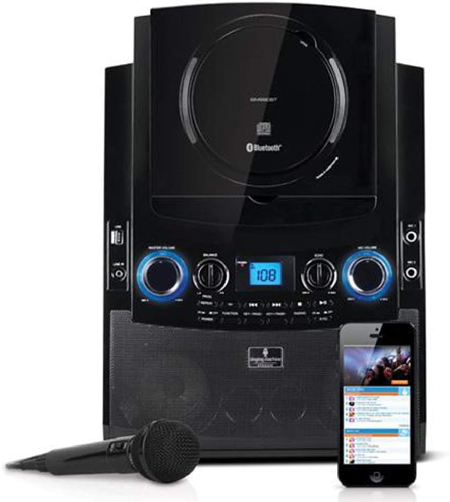 Singing Machine ISM990BT Système de karaoké Bluetooth pour iPad/iPhone