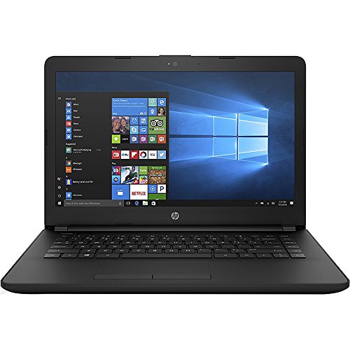 HP 14-inch Laptop, AMD Dual-Core E2-9000e, 4GB RAM, 500GB hard drive, Windows 10 (14-bw010nr, Black)